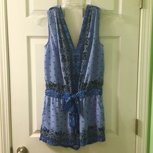 BCBGMaxAzria Blue Romper